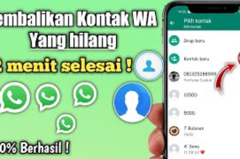 Cara Mengembalikan Kontak WA yang Hilang