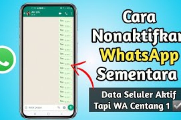Cara Menonaktifkan WhatsApp Sementara