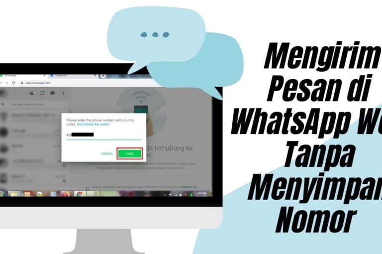 Cara Chat WhatsApp Tanpa Menyimpan Nomor di PC