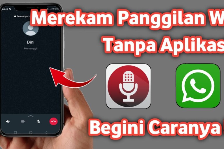 Cara Merekam Telepon Whatsapp