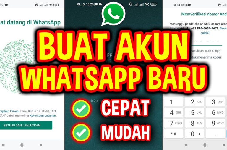 Tutorial Cepat dan Mudah Cara Daftar WhatsApp dengan Nomor Baru