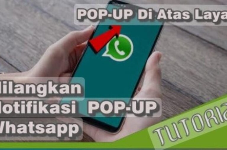 Cara Menghilangkan Notifikasi WhatsApp