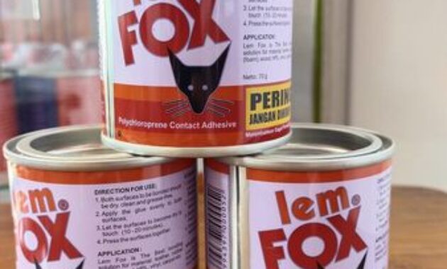 Harga Lem Fox Putih dan Lem Fox Kuning Lengkap
